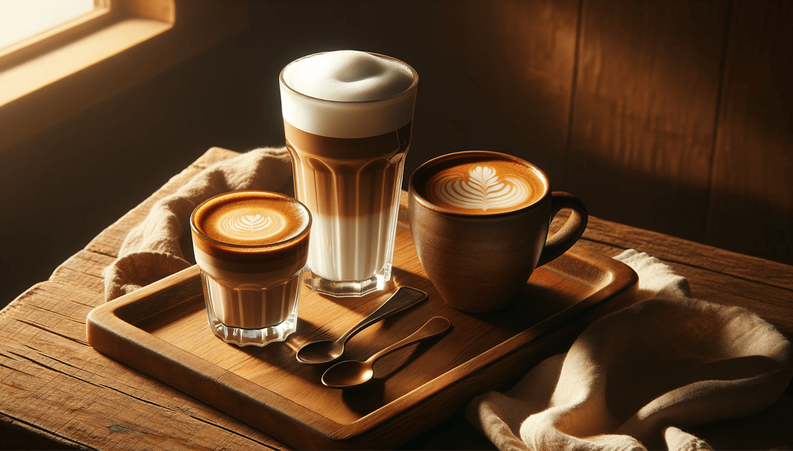 Cappuccino vs Cortado vs Latte
