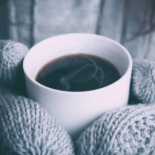 Coffee and mittens