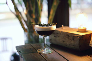 coffee cocktail with rosemary