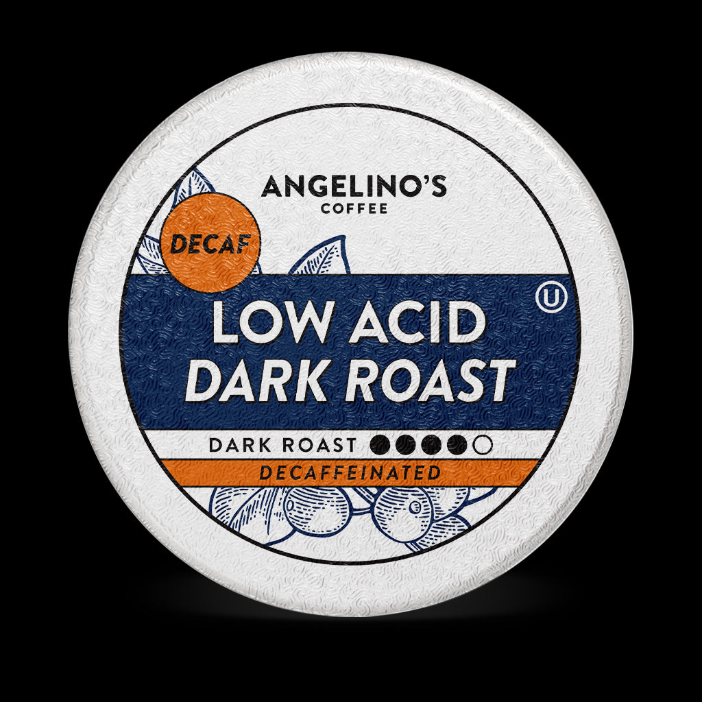 Decaf Low Acid Dark Roast Angelino's Coffee