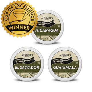 Cup of Excellence Variety | #1 Nicaragua, #1 El Salvador, #1 Guatemala (12 cups)