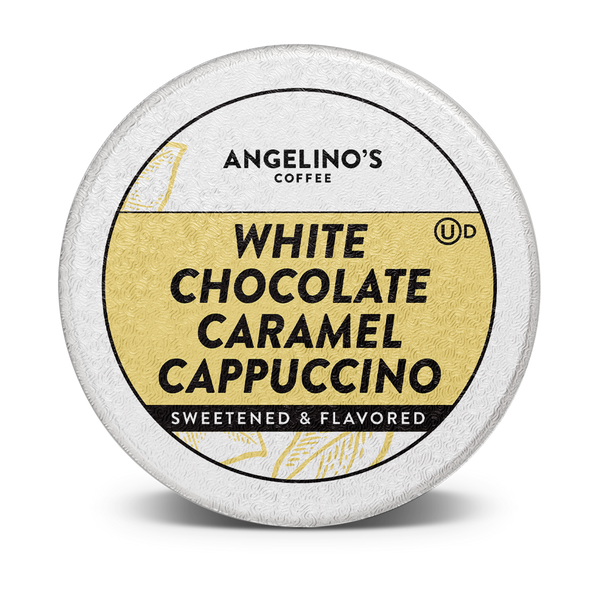 White chocolate caramel shop cappuccino k cups