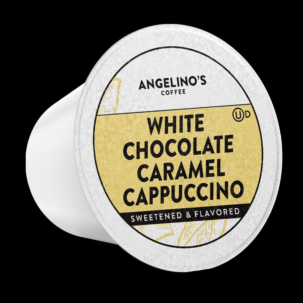 White chocolate caramel shop cappuccino k cups